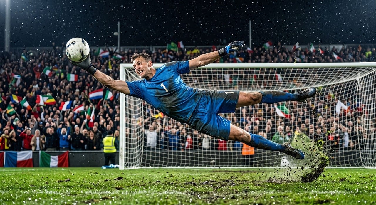 Gilchrist's save from Balogun: the kind of moment a whole career can turn on.