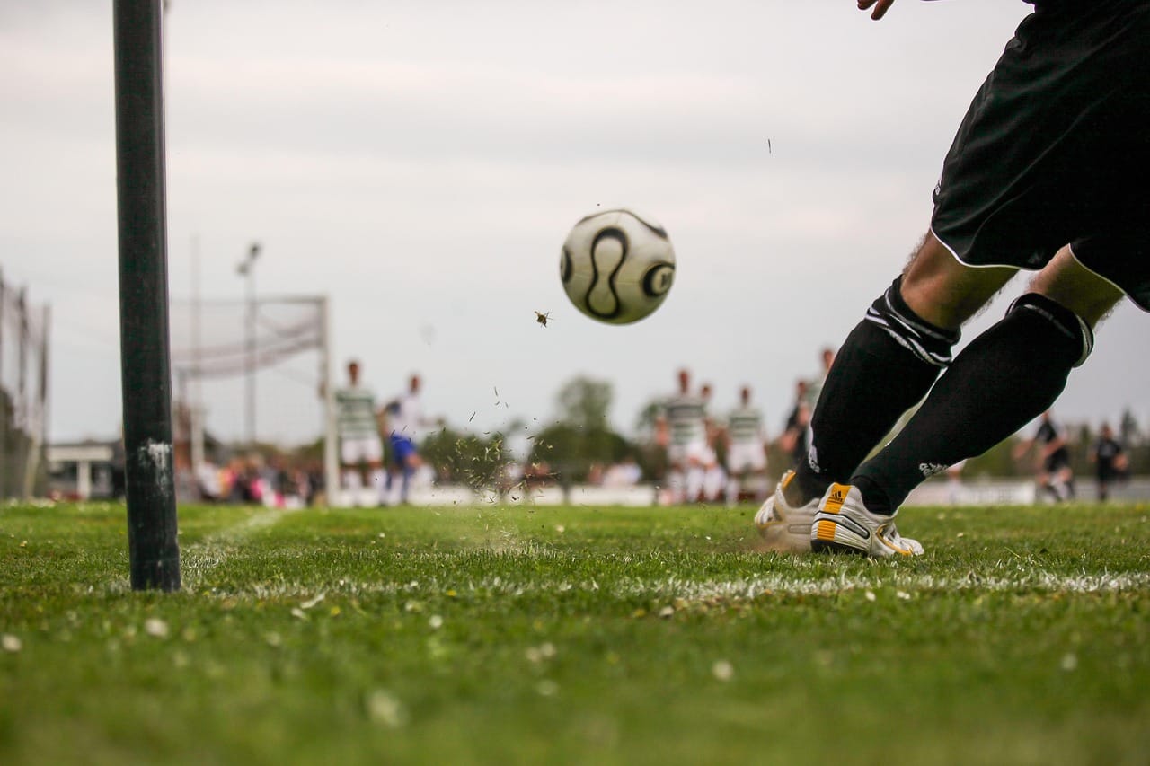 Ninety-three minutes in: Price's low cross is on its way to the far post.